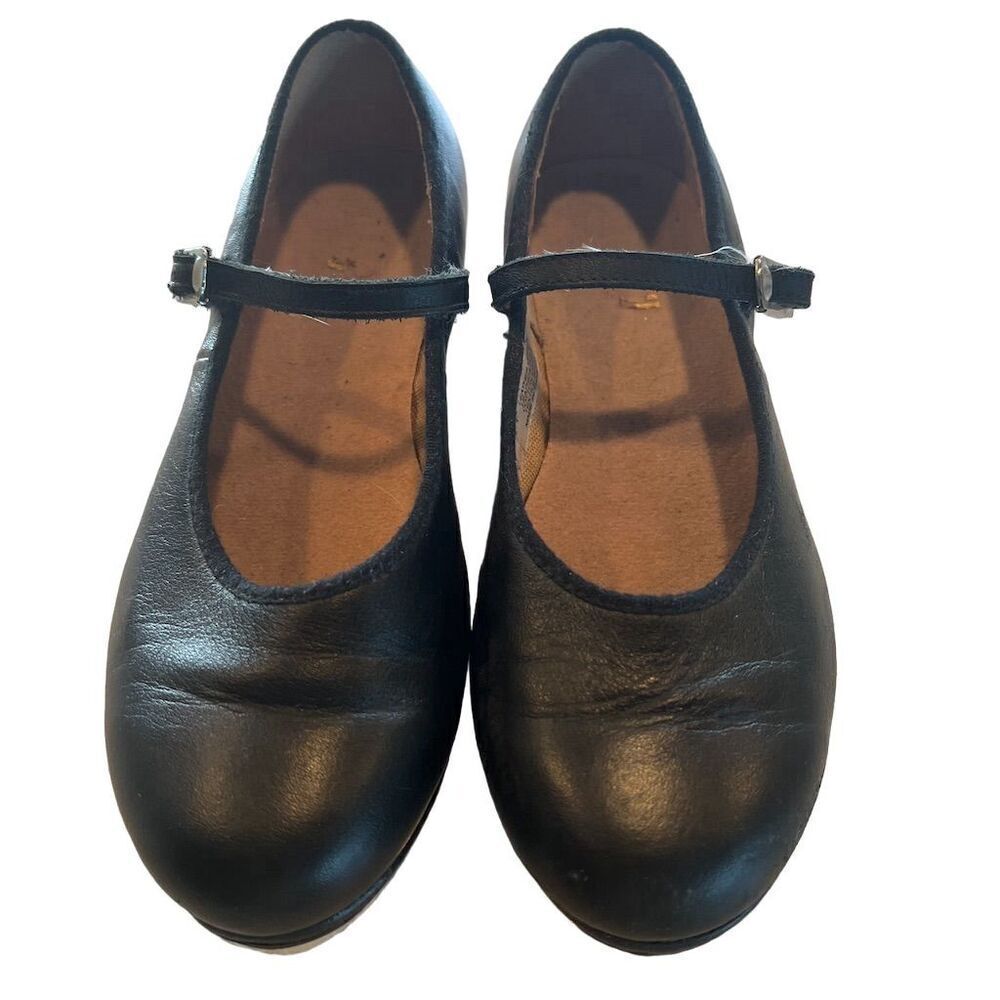 Bloch Girl Black Mary Jane Techno Tap Shoes Size 4